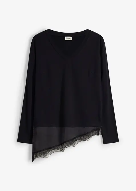 T-shirt de grossesse et d&rsquo;allaitement avec dentelle, bonprix