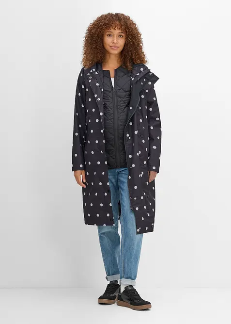 Manteau de grossesse 6en1 imperm&eacute;able avec empi&egrave;cement de portage et gilet matelass&eacute; amovible (ens. 4&nbsp;pces), bonprix