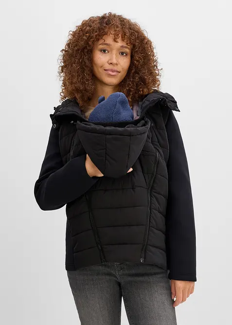 3-in-1 Kombinierte Steppjacke f&uuml;r die Schwangerschaft und danach mit Trageeinsatz (3-tlg. Set), bonprix