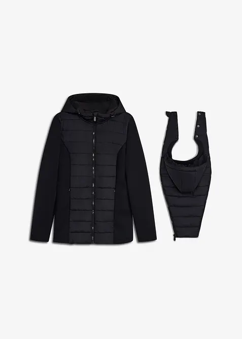 3-in-1 Kombinierte Steppjacke f&uuml;r die Schwangerschaft und danach mit Trageeinsatz (3-tlg. Set), bonprix