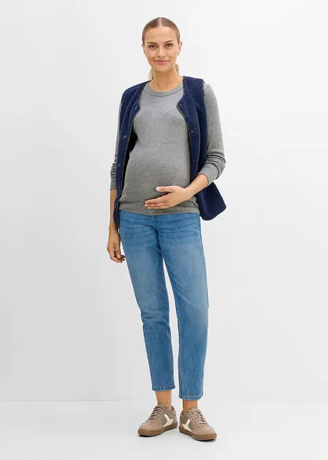 Jean mom 2en1 pour la grossesse et apr&egrave;s, longueur cheville, bonprix