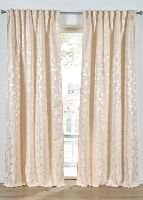 Jacquard Vorhang mit leichtem Glanz (1er Pack), bonprix
