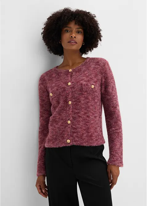 Strickjacke mit Effektgarn, bonprix
