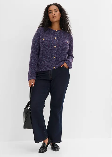Gilet en maille avec fil brillant, bonprix
