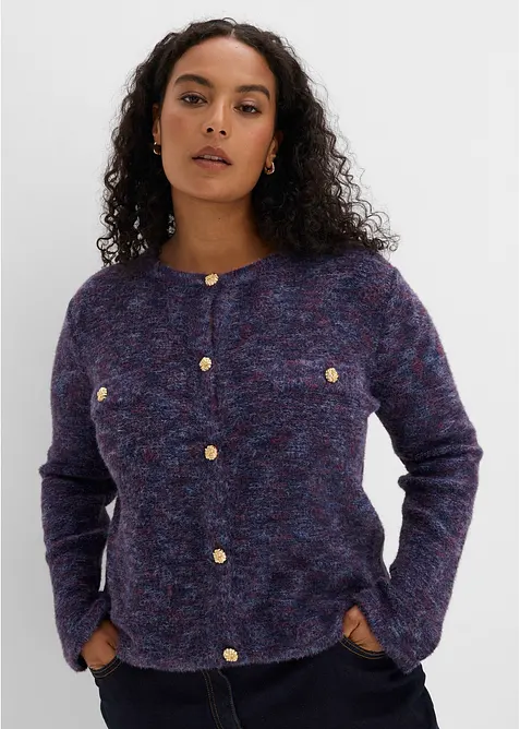 Gilet en maille avec fil brillant, bonprix