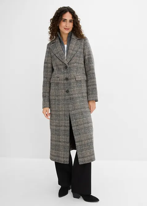 Manteau &agrave; carreaux, bonprix