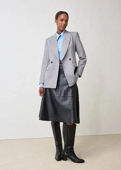 Blazer mit weichem Wollanteil, bonprix