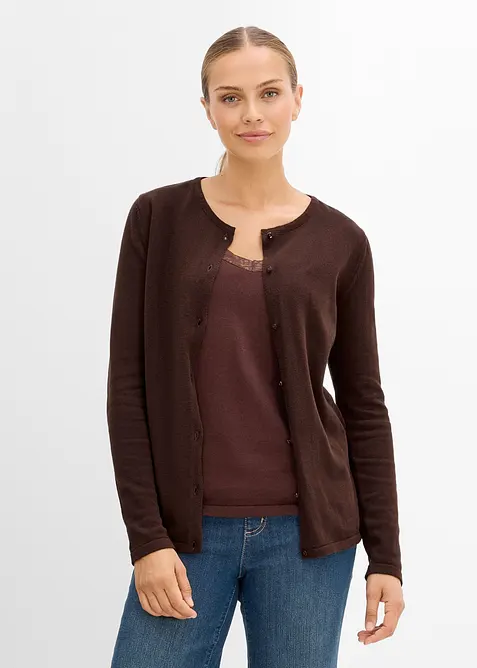 2-in-1 Umstandsstrickjacke mit Stillfunktion, bonprix