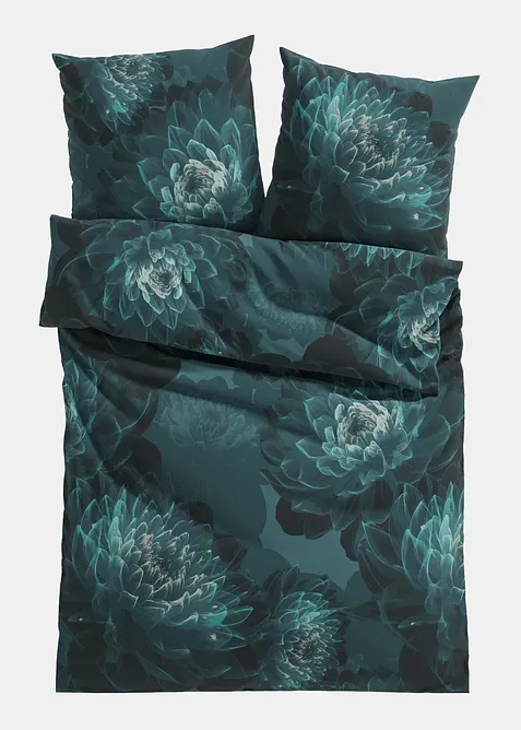 Parure de lit en coton m&eacute;lang&eacute;, bonprix