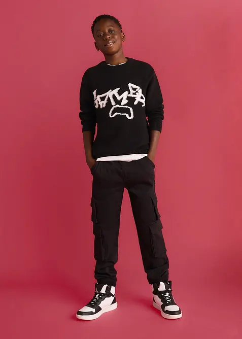 Pull en grosse maille 100% coton, bonprix