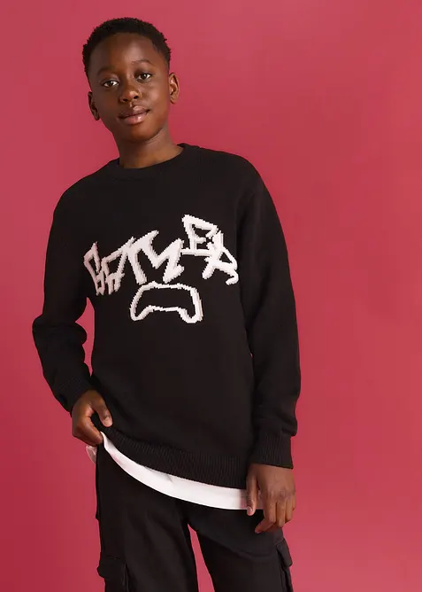 Pull en grosse maille 100% coton, bonprix