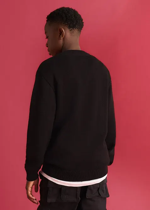 Pull en grosse maille 100% coton, bonprix