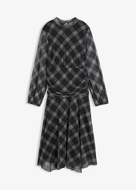 Jerseykleid aus feinem Mesh, bonprix