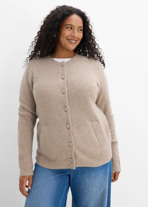 Ripp-Strickjacke, bonprix