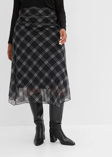 Jersey-Rock aus feinem Mesh, bonprix