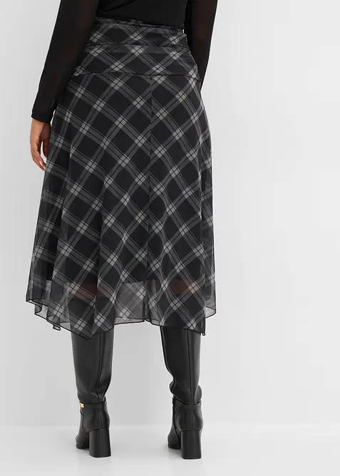 Jersey-Rock aus feinem Mesh, bonprix