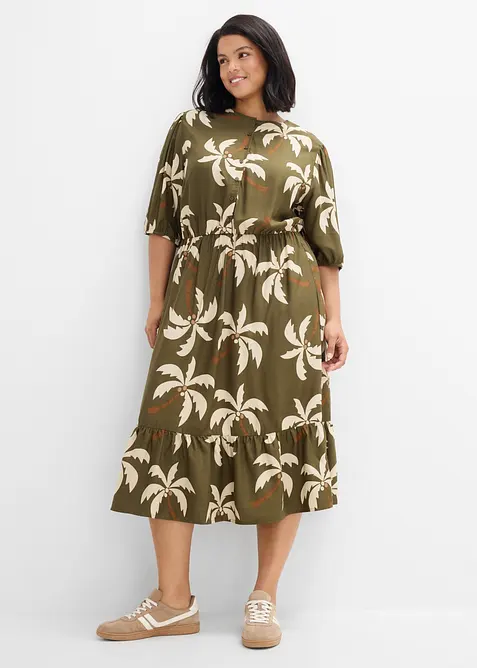 Midikleid aus softer Viskose, bonprix