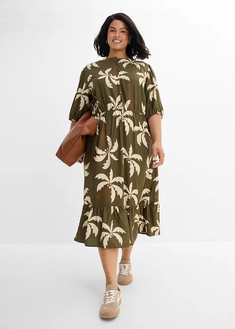 Midikleid aus softer Viskose, bonprix