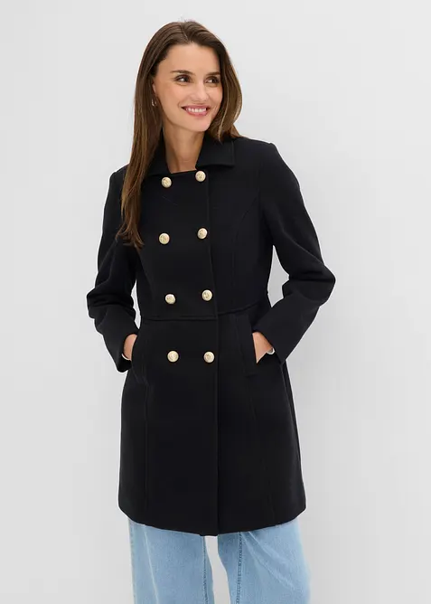 Kurzmantel in Wool-Optik, bonprix