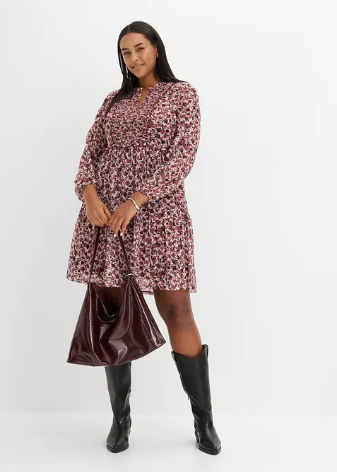 Robe en jersey et mesh fin, bonprix