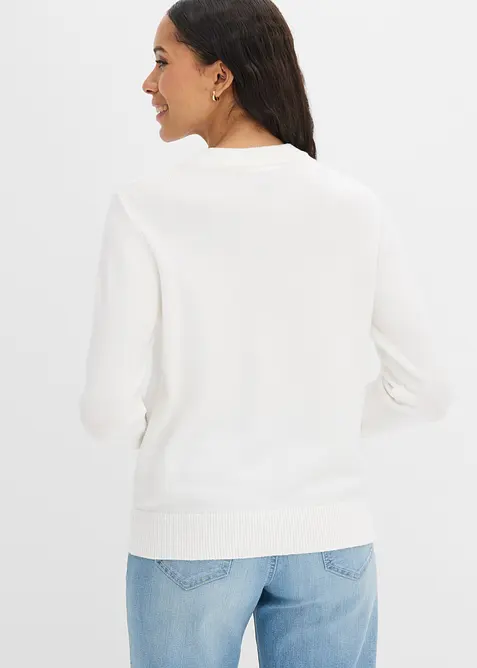 Feinstrickpullover aus Viskose-Mix, bonprix