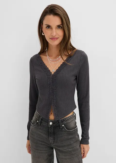 Rippshirt, bonprix
