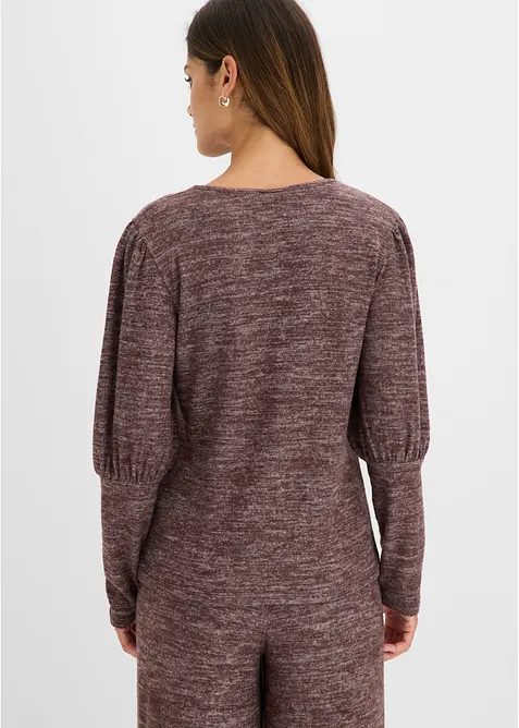 T-shirt doux &agrave; manches longues, bonprix