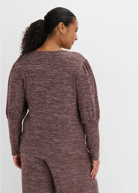 T-shirt doux &agrave; manches longues, bonprix