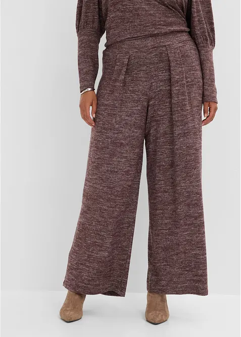 Pantalon doux &agrave; taille &eacute;lastiqu&eacute;e, bonprix