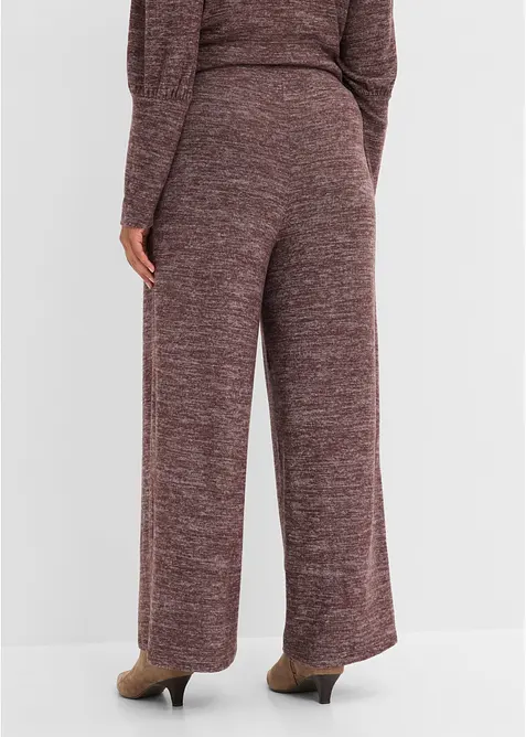 Pantalon doux &agrave; taille &eacute;lastiqu&eacute;e, bonprix