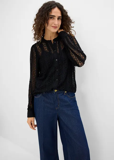 Jerseybluse mit Top (2-tlg. Set), bonprix