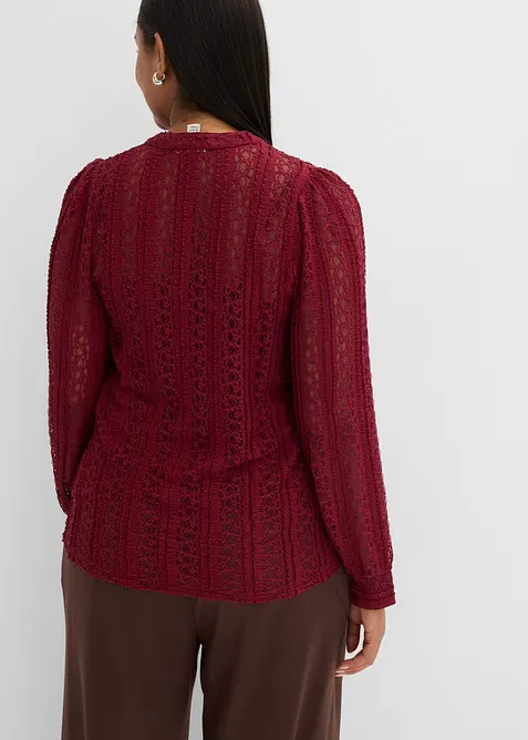 Blouse en jersey avec d&eacute;bardeur (ens. 2&nbsp;pces), bonprix