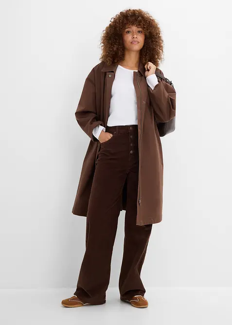 High-Waist-Cordhose aus Baumwoll-Mix, bonprix