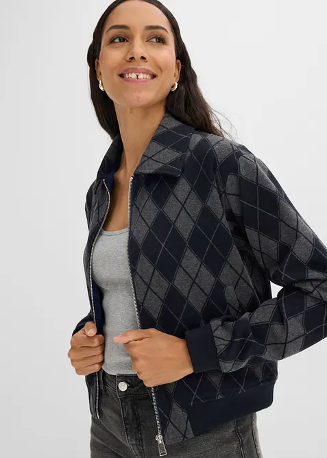 Blouson &agrave; carreaux, bonprix