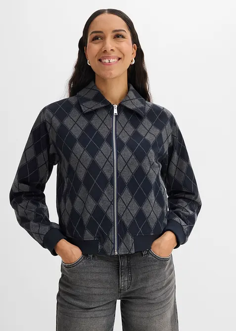 Blouson &agrave; carreaux, bonprix