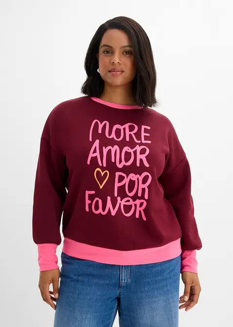 Sweat en coton m&eacute;lang&eacute;, bonprix
