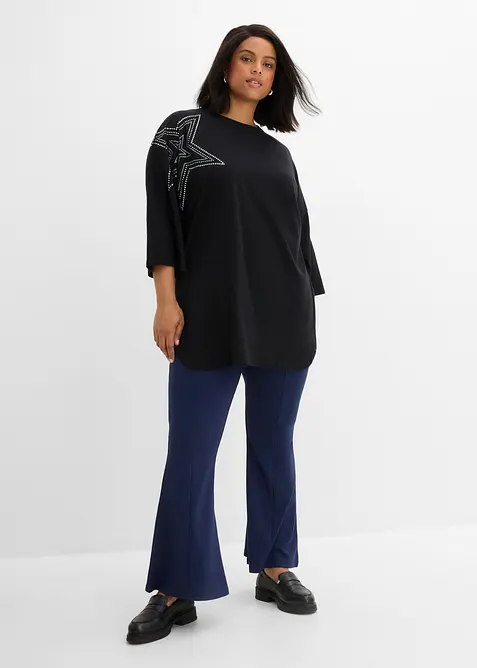 T-shirt long et oversize 100% coton, bonprix