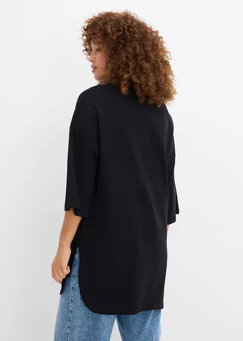 T-shirt long et oversize 100% coton, bonprix