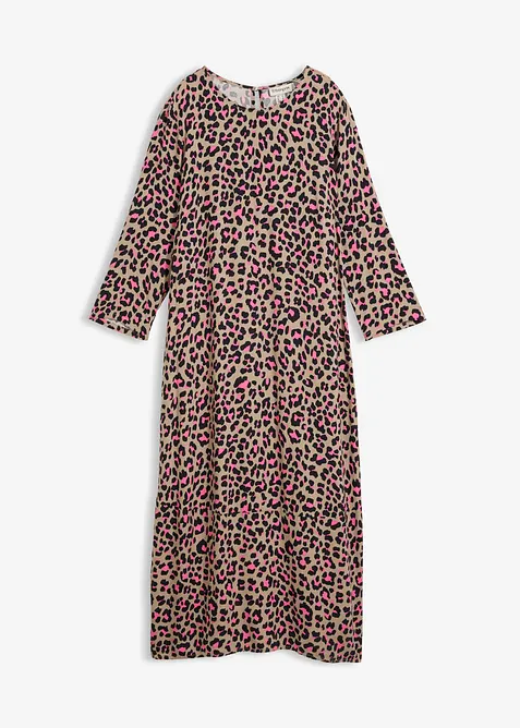Midikleid aus flie&szlig;ender Viskose, bonprix