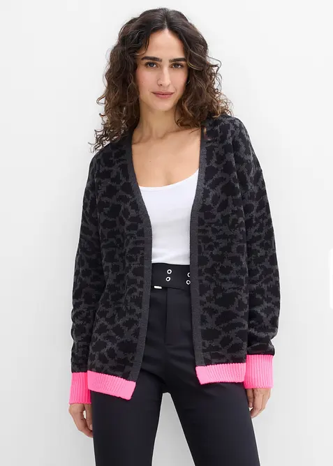 Weite Grobstrickjacke, bonprix