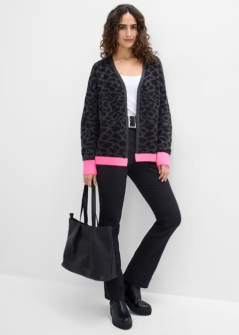 Weite Grobstrickjacke, bonprix