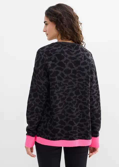 Weite Grobstrickjacke, bonprix