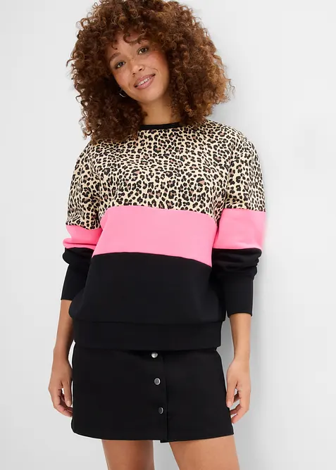 Sweatshirt aus Baumwoll-Mix, bonprix