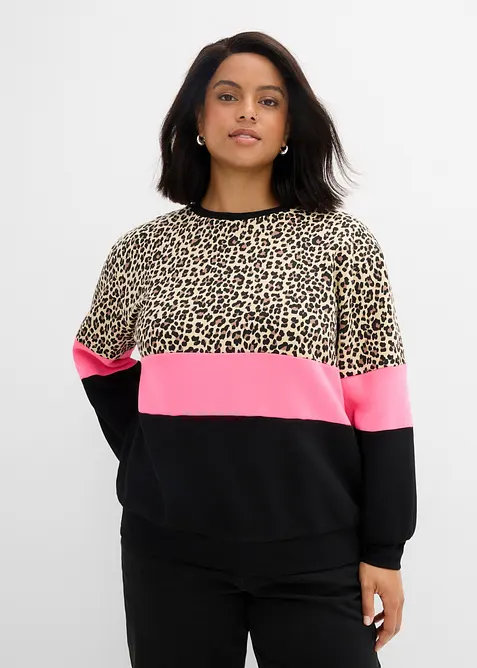 Sweat en coton m&eacute;lang&eacute;, bonprix