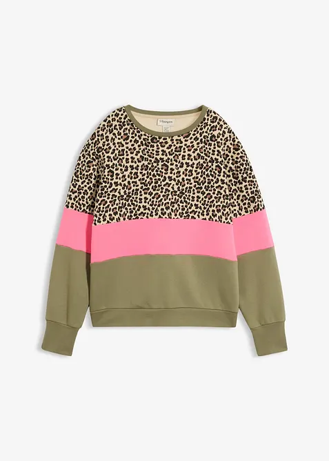 Sweat en coton m&eacute;lang&eacute;, bonprix