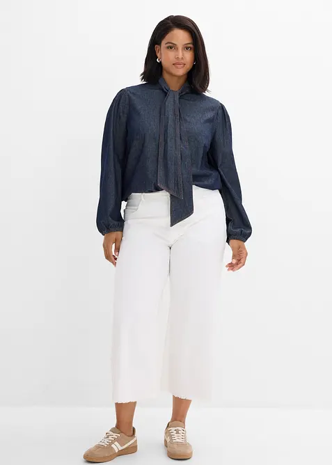 Jeansbluse aus Bio-Baumwolle, bonprix
