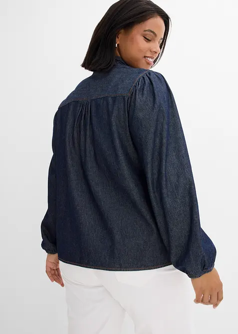 Jeansbluse aus Bio-Baumwolle, bonprix