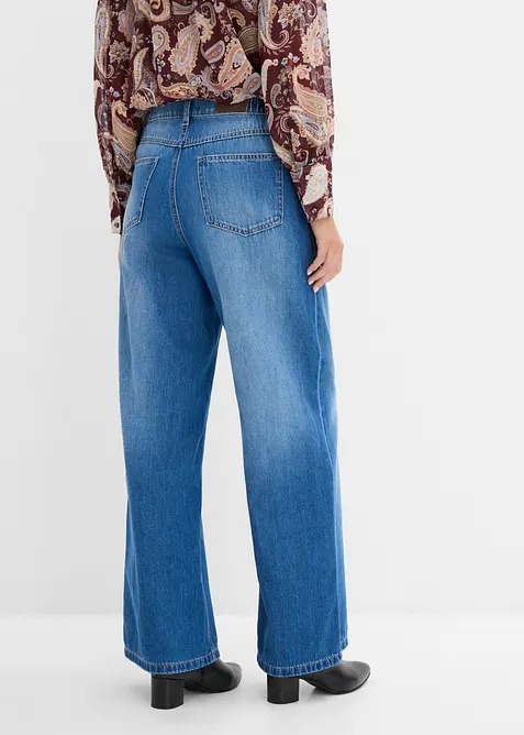 Wide-Leg-Jeans High Waist, bonprix