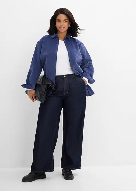 Wide-Leg-Jeans High Waist, bonprix