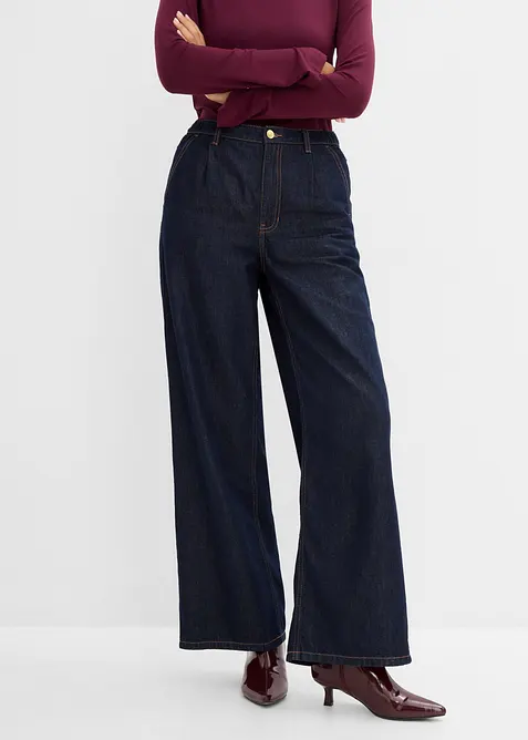Wide-Leg-Jeans High Waist, bonprix